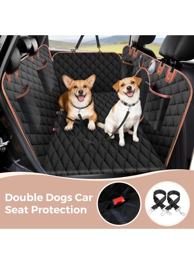 YIYUNBEBE Dog Car Seat Cover for Back Seat Solft Bottom Back Seat Extender for Dogs Back Seat Pet Cover Dog Hammock for Car SUV and Trucks - Image 3