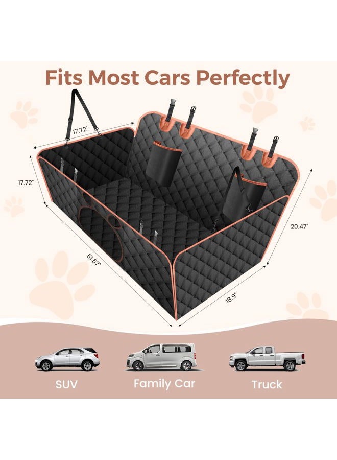 YIYUNBEBE Dog Car Seat Cover for Back Seat Solft Bottom Back Seat Extender for Dogs Back Seat Pet Cover Dog Hammock for Car SUV and Trucks - Image 5