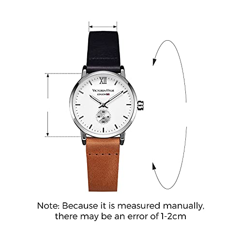 VICTORIA HYDE Retro Women Watches Small Dial Analog Quartz Detachable Genuine Leather Strap Ladies Wristwatch Gifts for Her Brown - Image 2