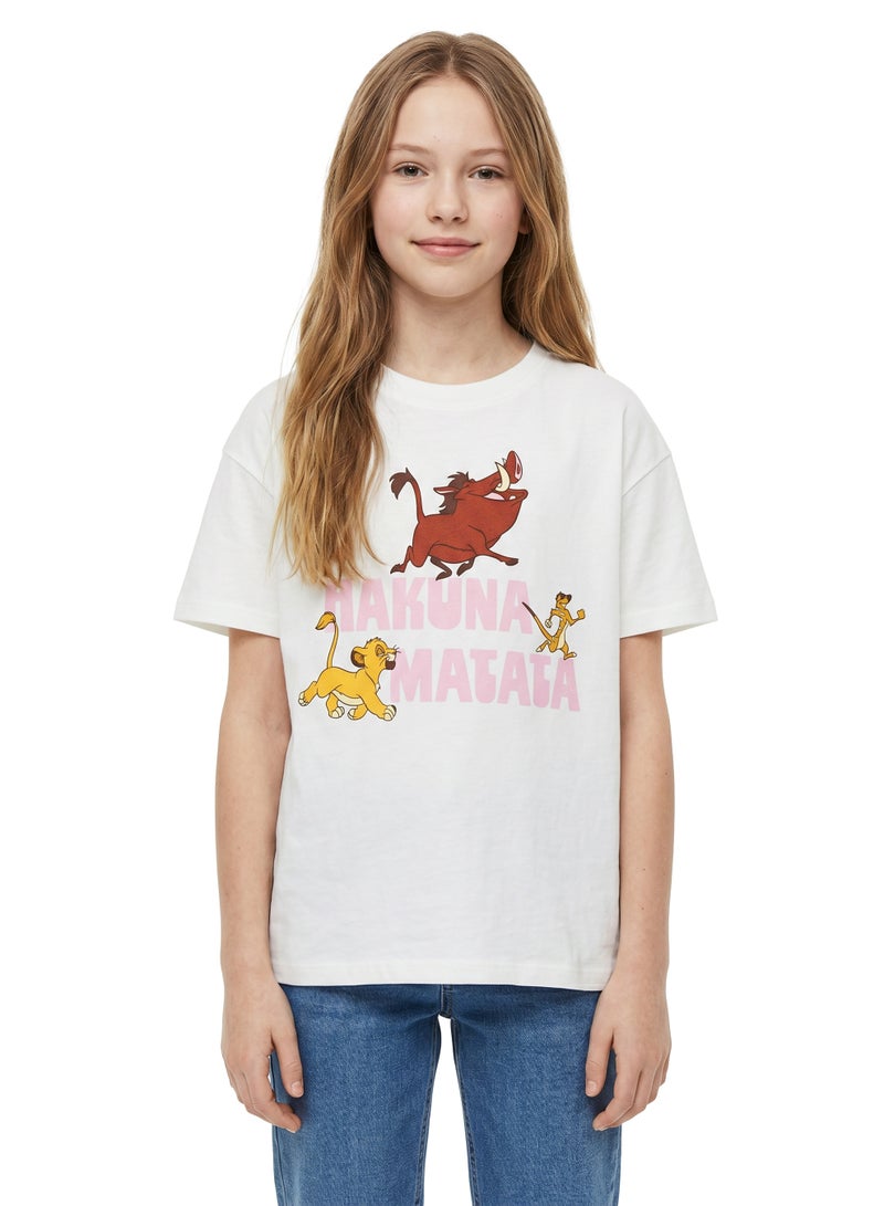 Disney The Lion King “Hakuna Matata” Oversized Drop Shoulder T-Shirt for Teen Girls - Image 1