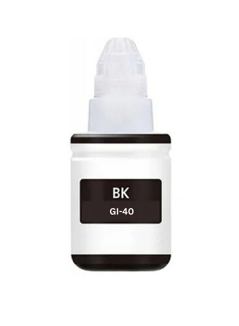 Terabyte ink set GI-40 for CANON PGBK 2-Pack Pigment Black GI 40 for PIXMA G6040 G5040 GM2040 G7040 GM4040 - Image 1