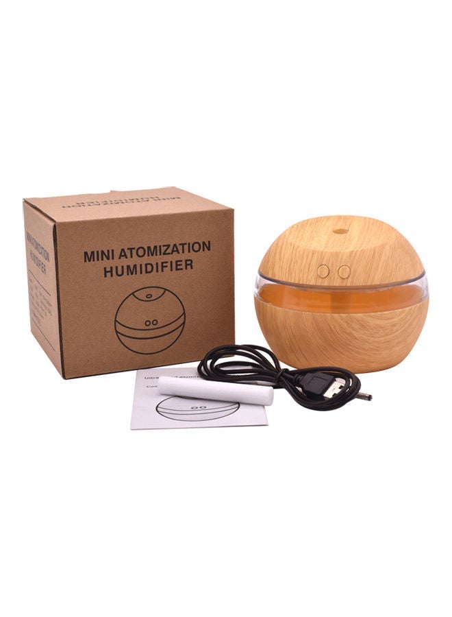 NIBEMINENT USB humidifier with LED light wood grain Light 12*9*9cm - Image 3