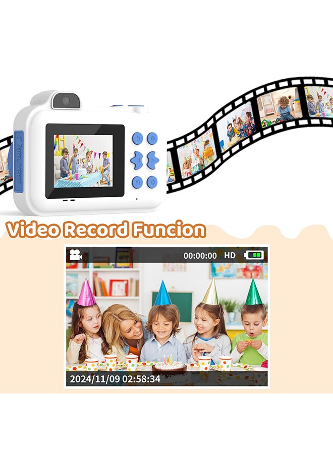 XiuWoo Kids Camera Instant Print,Kids Digital Camera 1080P HD Dual-Lens Selfie,Instant Print Camera with 5 Rolls Paper & 32GB Card,Toddler Camera Christmas Birthday Gifts for Boys Age 3-12 - Image 5