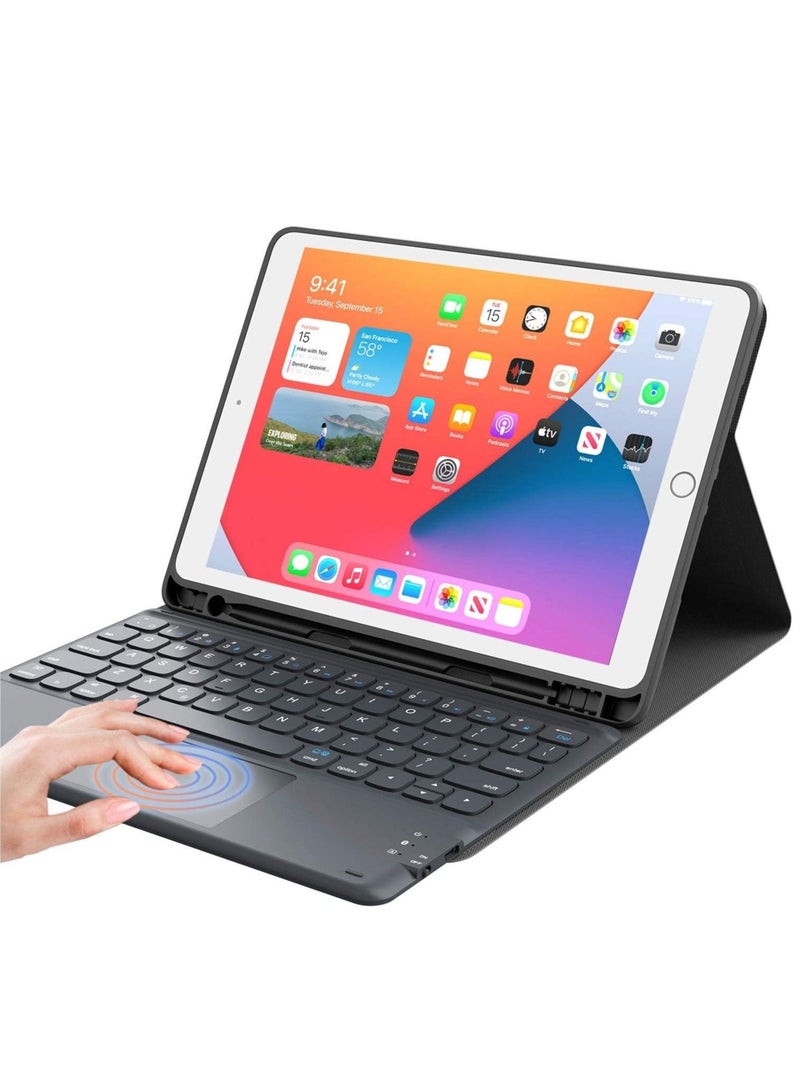 ELTRAZONE iPad Keyboard 9th Generation, Keyboard for iPad 8th Generation/7th Gen iPad, Black, 10.2"/10.5 - Image 1