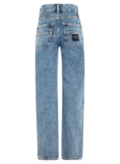 Calvin Klein Jeans Kids Vintage Ocean Straight Fit Jeans  - Image 2
