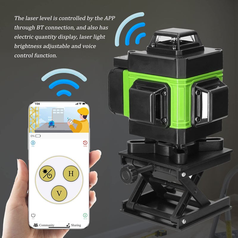 إيرفورا ليزر متعدد الوظائف 4D 16 خط تسوية ذاتي قابس أمريكي أخضر - Image 5