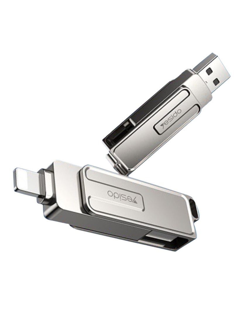 يسيدو محرك أقراص فلاش سعة 256 جيجابايت، ومنفذ Lightning، ومنفذ USB 3.0  - Image 1