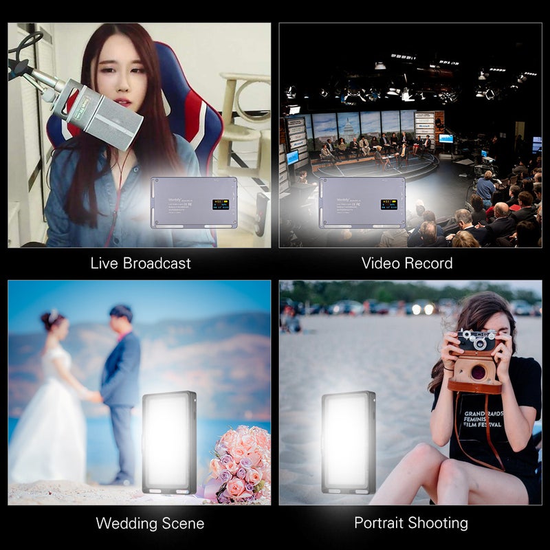 Loquat Manbily Portable RGB LED Video Light Grey - Image 4