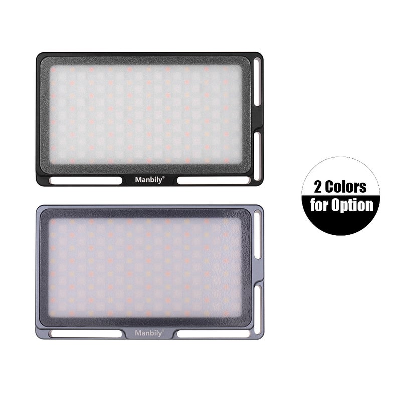 Loquat Manbily Portable RGB LED Video Light Grey - Image 2
