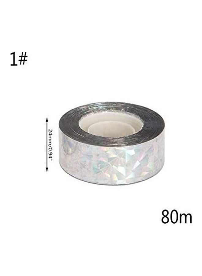 NIBEMINENT Bird Scare Reflective Tape Silver 80meter