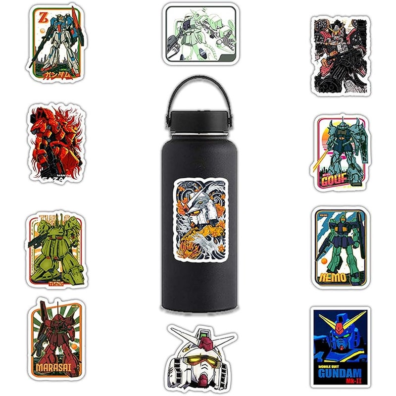 BERFLYTER 50Pcs Cartoon Themes Waterproof Stickers for Water Bottle Cup Laptop Bike Skateboard Luggage Box Vinyl Graffiti Patches BRJHSL (G) - Image 4