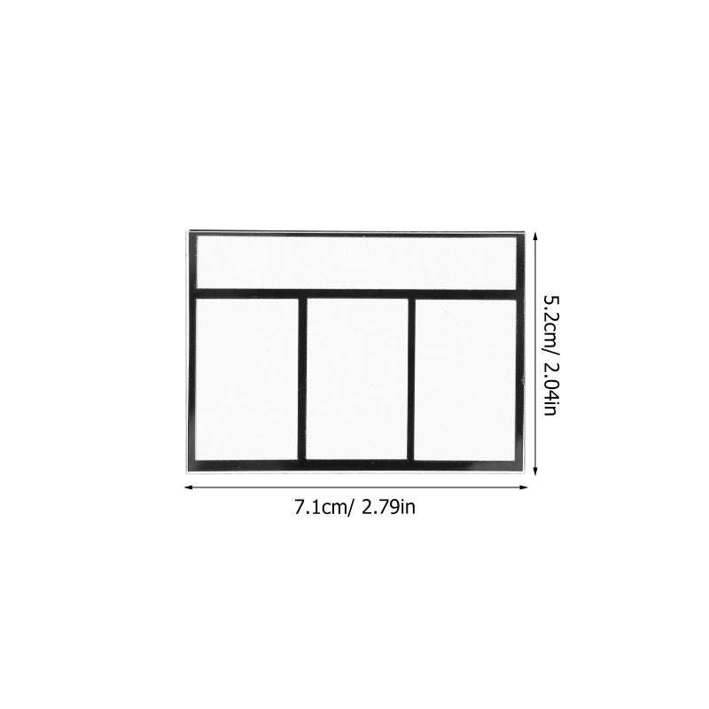 2pcs Dollhouse mini Scale Window Small House Window Miniature Dollhouse Furniture Window Frame Decor DIY Miniature House Accessories For DIY Crafting Projects - Image 3