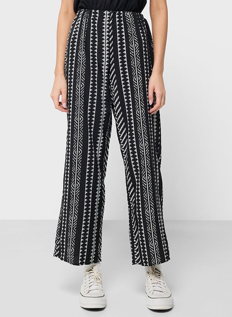 Ginger Monochrome Boho Printed Pullon Pants - Image 2