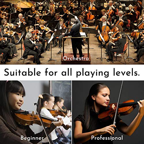 Viotti Carbon Fiber Violin Bow, Hand Crafted by Professional Violin & Bow Makers, Strong, Stiff & Well Balanced, Made with Mongolian Horse Hair, For Violinists & Fiddlers of All Skill Levels - Image 5