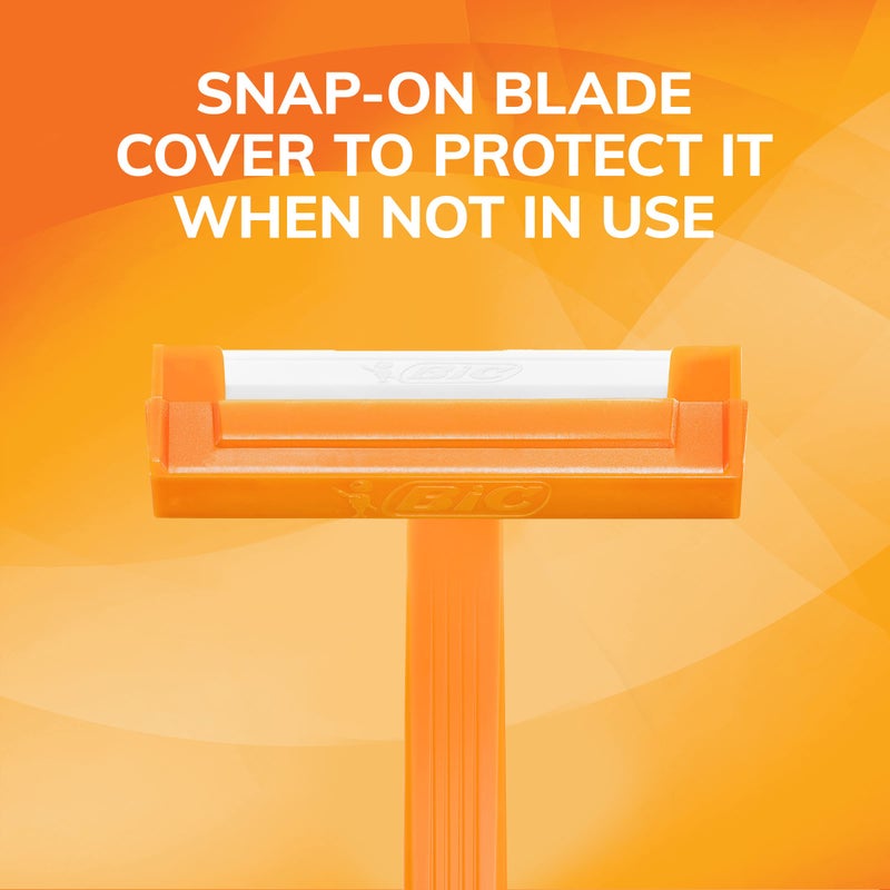 BIC Sensitive Disposable Razors for Men, Long-Lasting 1 Blade Razors for Sensitive Skin, 52 Count Shaving Razors - Image 5