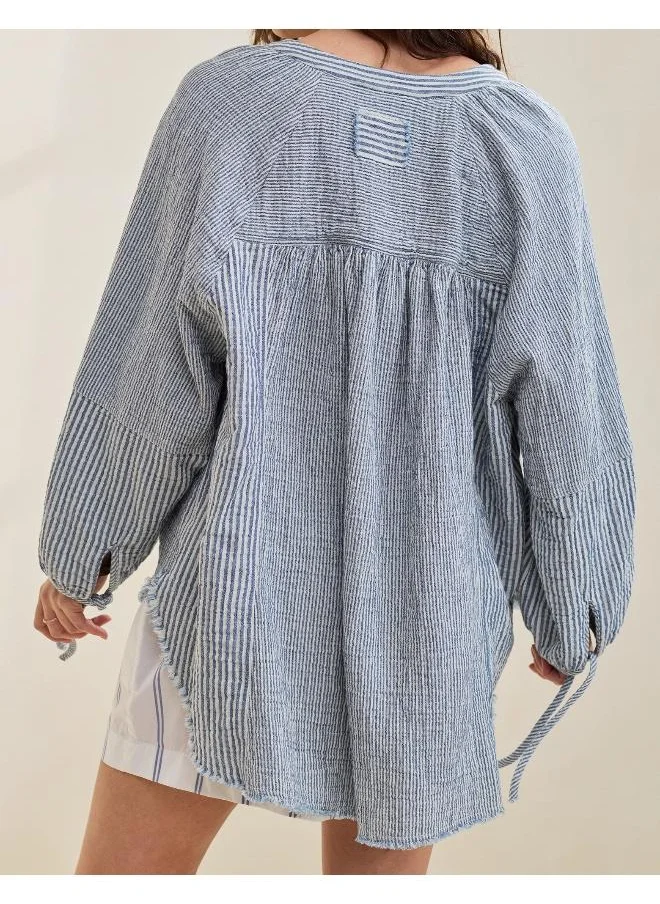 Aerie Aerie Daybreak Cover Up Shirt