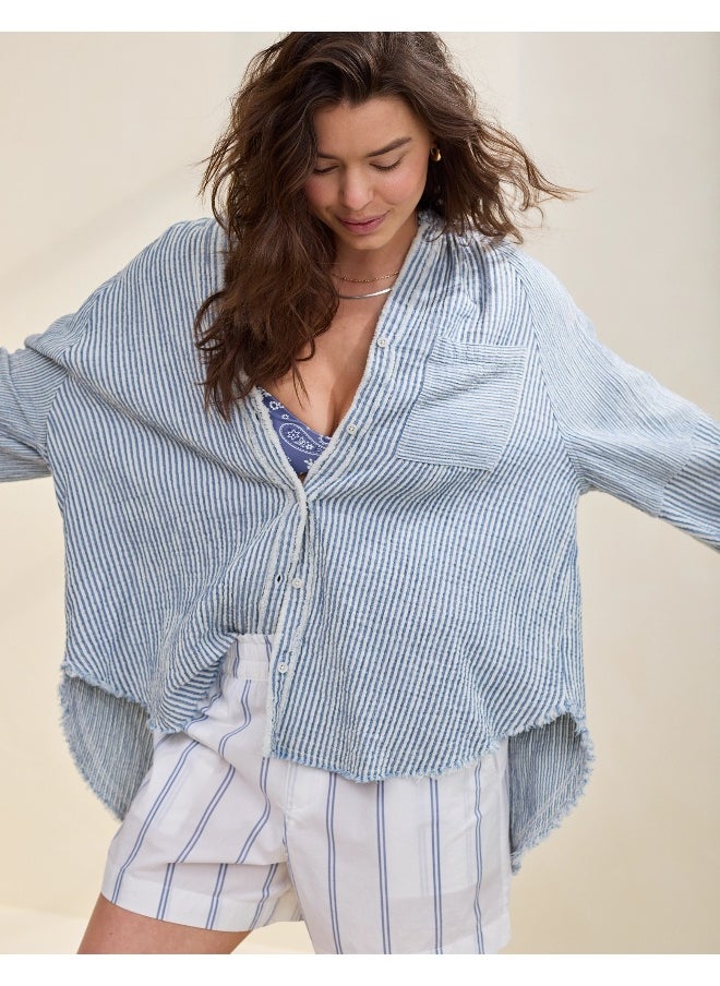 Aerie Aerie Daybreak Cover Up Shirt  - Image 1