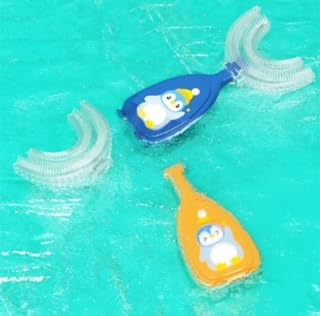 Mommas Baby U-Shaped Toothbrush for kids, Food Grade Soft Silicone Brush Head, 360° Oral Teeth Cleaning Tool, Toxic-Free Material, Soft & Elastic Bristles For 360° Degree Dental Cleaning (MB40268) - Image 4