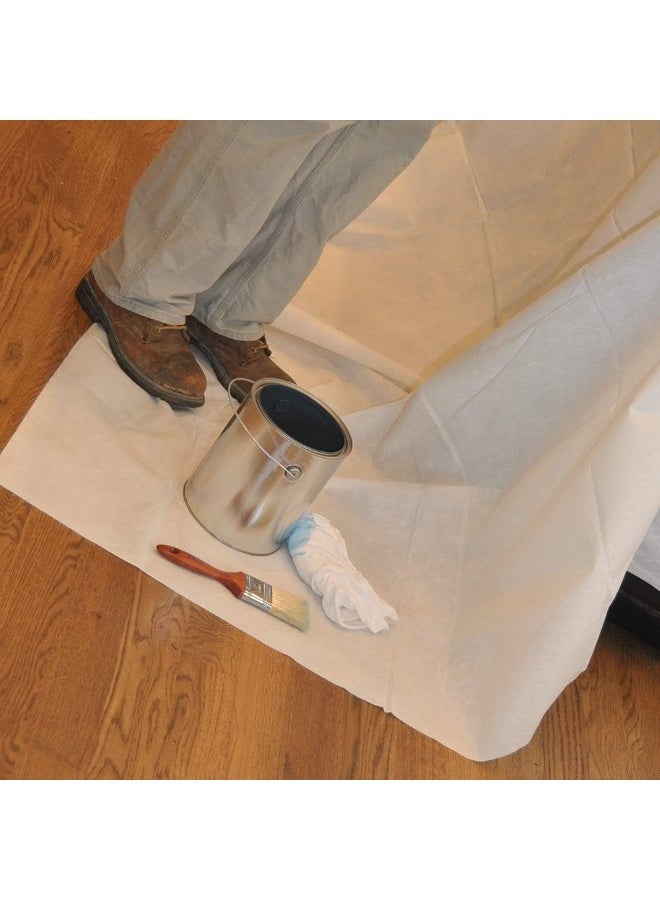 Trimaco SuperTuff Paper/Poly Drop Cloth, 9-feet x 12-feet - Image 2