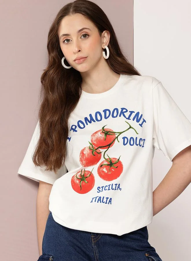 Dillinger Women Oversized Crew Neck T-Shirt