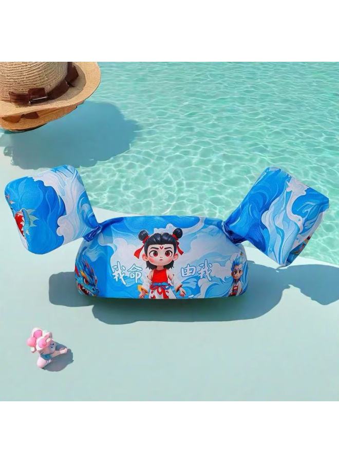 Generic New Ready-Made Kidsren's Life Jacket Swimsuit Learning Swimming Sleeves Foam Lifebuoy Buoyancy Vest Swimming Ring 