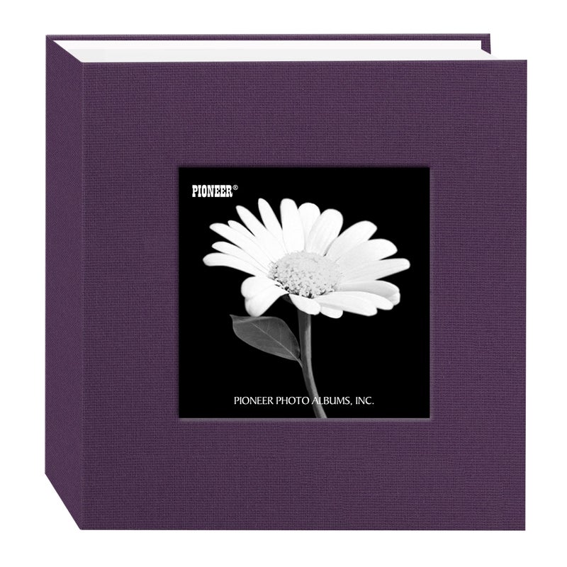 Pioneer Photo Albums Pioneer 100 Pocket Fabric Frame Cover Photo Album Wildberry Purple
