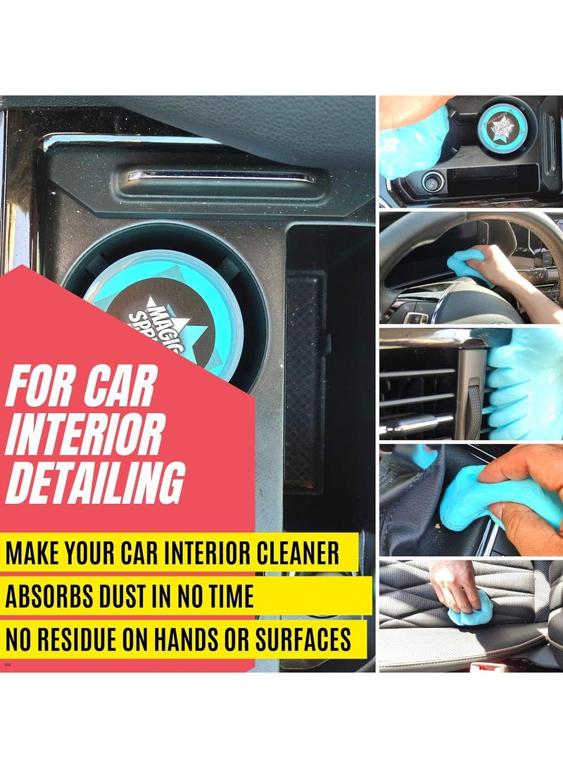 Generic Car Cleaning Gel Kit Interior Detailing Slime Cleaner Brushes Vent Duster Auto Dust Pc Laptop Keyboard Putty pack of 2  - Image 3