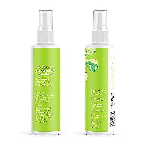 Asutra رذاذ العلاج العطري متعدد الاستخدامات من ASUTRA (عشب الليمون والياسمين)، 4 أونصات سائلة – رذاذ للوجه والجسم والغرف والمفروشات – معطر للسيارة والأقمشة والحمام - Image 3