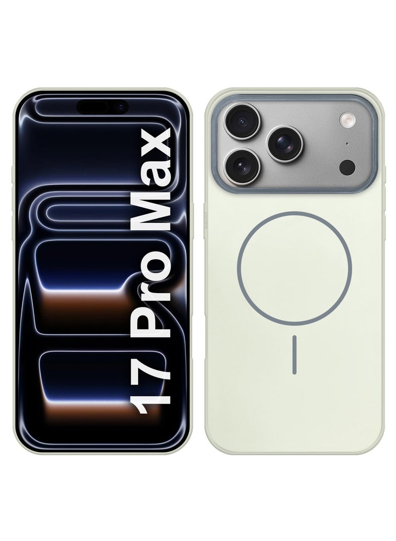 Premium Glossy Case Cover for iPhone 17 Pro Max - Hard TPU Case Cover - Slim Fit Design and Full Edge Coverage - Off White - Image 1