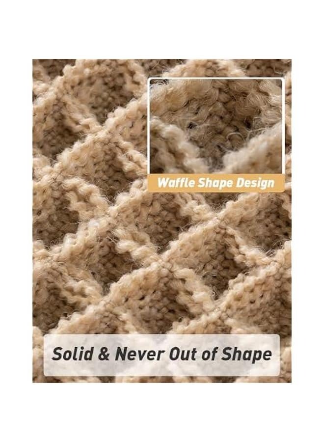 Upgraded Waffle Bath Mat, Super Absorbent Non Slip Bath Mats for Bathroom Floor, Machine Washable Bathroom Rugs with Tassels, Rubber Backed Bathroom Mats, Ultra Soft, 17 x 24, Brown  - Image 5