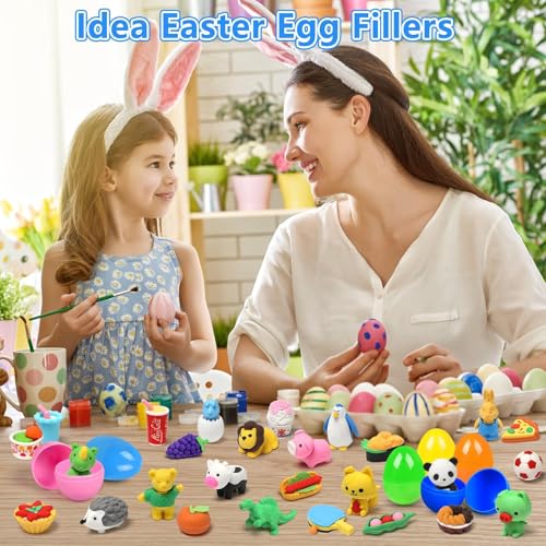 HINZER 150 Pack Animal Erasers for Kids Bulk Pull Apart 3D Puzzle Erasers Treasure Box Toys for Classroom Rewards and Prizes Class Treasure Box Kids Party Favors Back to School Supplies Gift - Image 4