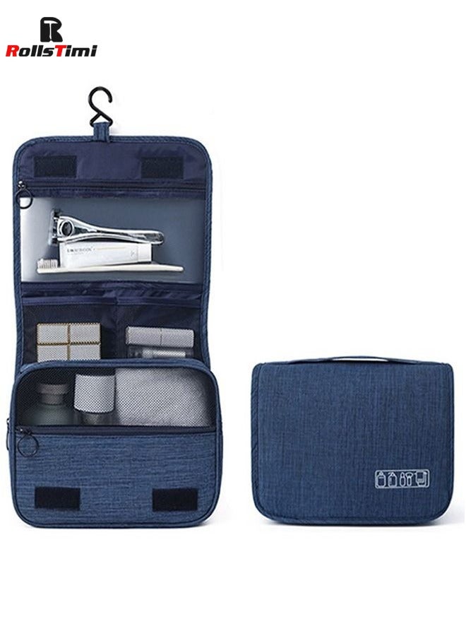رولستيمي سعة كبيرة حقيبة أدوات الزينة حقيبة السفر مع شنقا هوك للرجال والنساء للماء السفر حقيبة مستحضرات التجميل الحمام حقيبة التخزين - Image 1