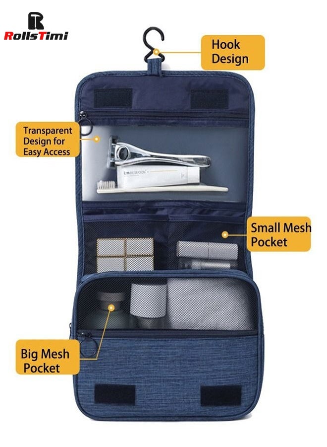 رولستيمي سعة كبيرة حقيبة أدوات الزينة حقيبة السفر مع شنقا هوك للرجال والنساء للماء السفر حقيبة مستحضرات التجميل الحمام حقيبة التخزين - Image 2