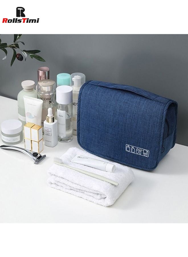 رولستيمي سعة كبيرة حقيبة أدوات الزينة حقيبة السفر مع شنقا هوك للرجال والنساء للماء السفر حقيبة مستحضرات التجميل الحمام حقيبة التخزين - Image 5