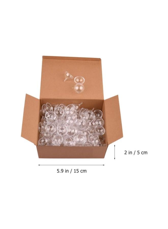 25Pcs Clear Chocolate Box Holder Plastic Round Chocolate Candy Wrappers Holders Candy Packaging Case Flower Support Rack for Birthday Wedding Valentines Day Gift - Image 3