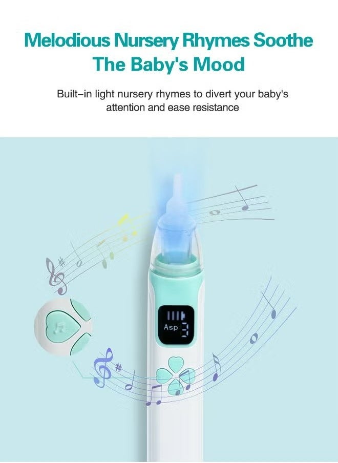 HAVEN Electric Baby Nasal Aspirator with Music & Light | 3 Adjustable Suction Levels | CE Certified Safe & Painless | 4 Silicone Heads + USB Rechargeable (20-Day Battery)  - Image 4