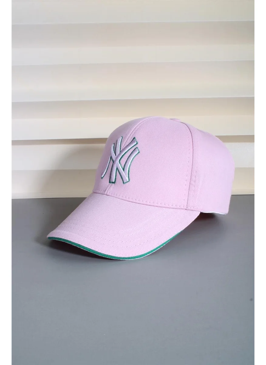 Cappello Pink Ny New York Colorful Striped Adjustable Hat 24SAPKAFNY