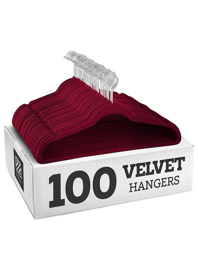 ZOBER Nonslip Velvet Hangers Shirt Hangers  Ultrathin Space-Saving - Image 1