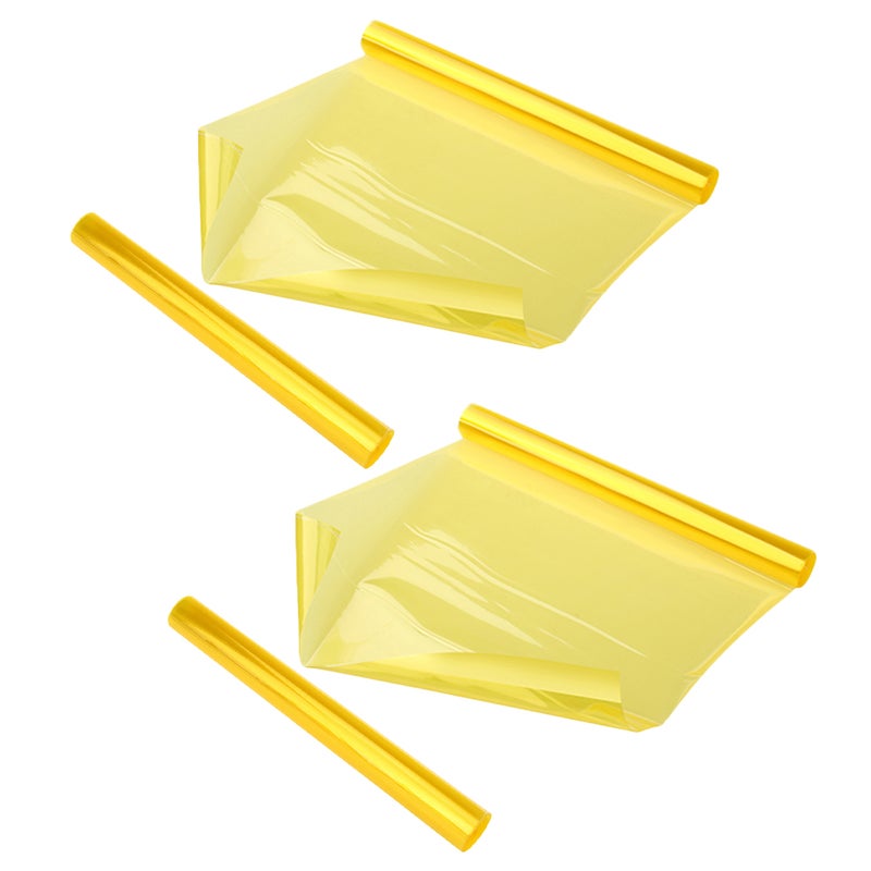4pcs Automotive Lamp Film Automotive Film Glass Insulation Vinyl For Car Headlights And Fog Lights 30x120cm - Image 1