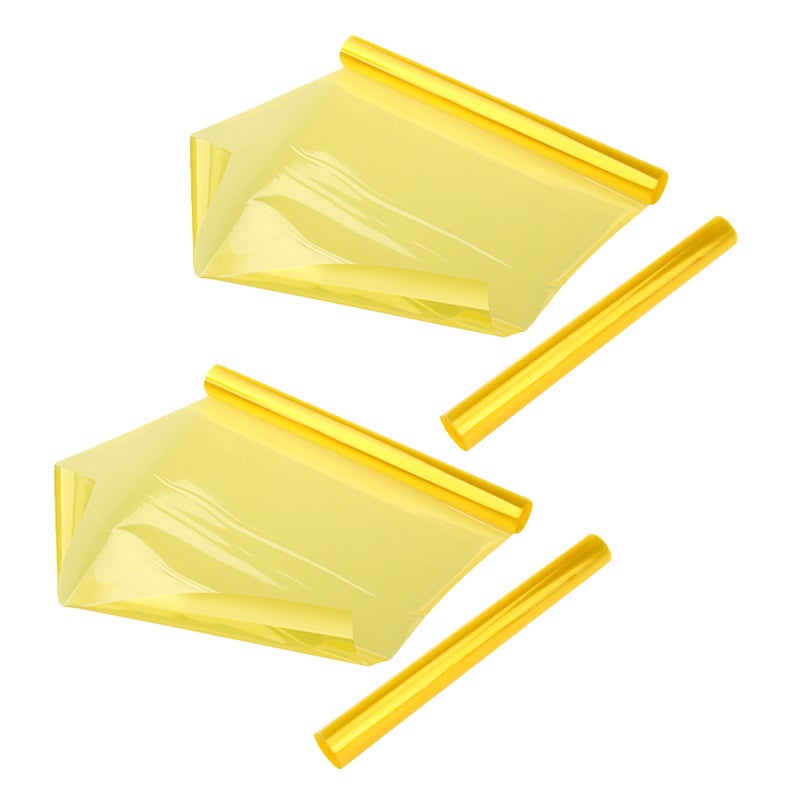 4pcs Automotive Lamp Film Automotive Film Glass Insulation Vinyl For Car Headlights And Fog Lights 30x120cm - Image 3