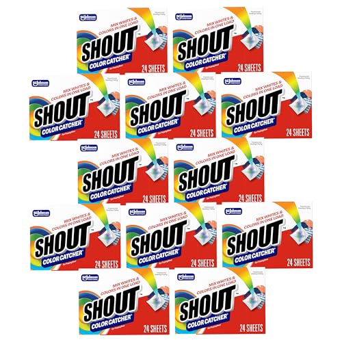 Shout Color Catcher Sheets for Laundry Allow Mixed Washes Prevent Color Runs and Maintain Original Clothing 24 Count Pack of 12 - Image 1