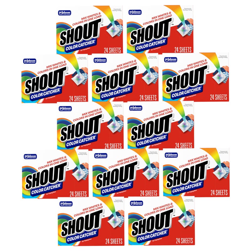 Shout Color Catcher Sheets for Laundry Allow Mixed Washes Prevent Color Runs and Maintain Original Clothing 24 Count Pack of 12 - Image 2