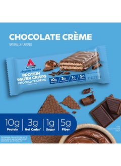 Atkins Chocolate Crème Protein Wafer Crisps, Protein Dessert, 4g Net Carb, 1g Sugar, High in Fiber, Keto Friendly, 5 Count  - Image 2