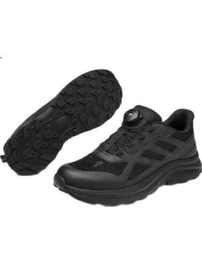 Strongman Men'S Sports Casual Shoes 3515 Outdoor Running Shoes Breathable Mesh Magnetic Shock Health Shoes Jdz002L Black 41 - Image 2