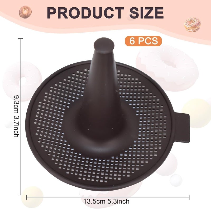 CJQINGRUN Silicone Donut Pan and Bagel Mold Set, 6-Piece Non-Stick Donut Molds for Baking, Doughnut Pan, Bagel Maker, Reusable & Easy Clean Bakeware for Homemade Pastries - Image 2