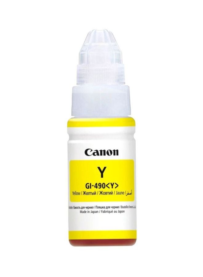 كانون عبوة إعادة تعبئة خرطوشة الحبر طراز GI-490 أصفر - Image 1
