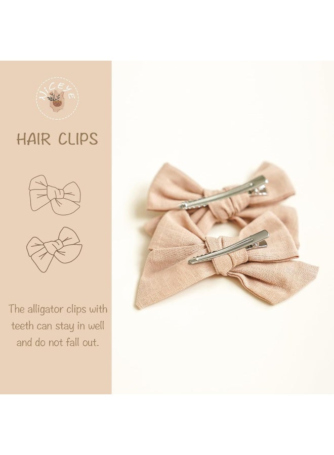 Niceye 24 PCS Baby Hair Bow Clips for Girls, Hair Bows Barrettes Handmade Accessories Alligator Clip for Babies Infant Toddlers Little Kids Teens - Image 2
