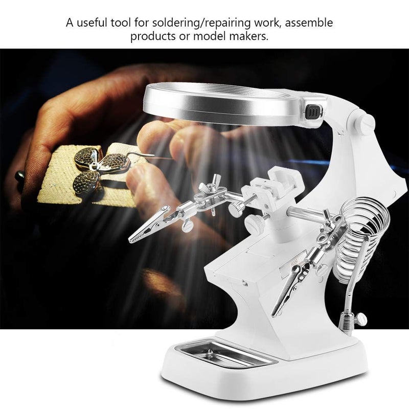 LED Magnifying Glass For Soldering With 360 Degree Rotation And Multifunctional Repair Tool - Image 3