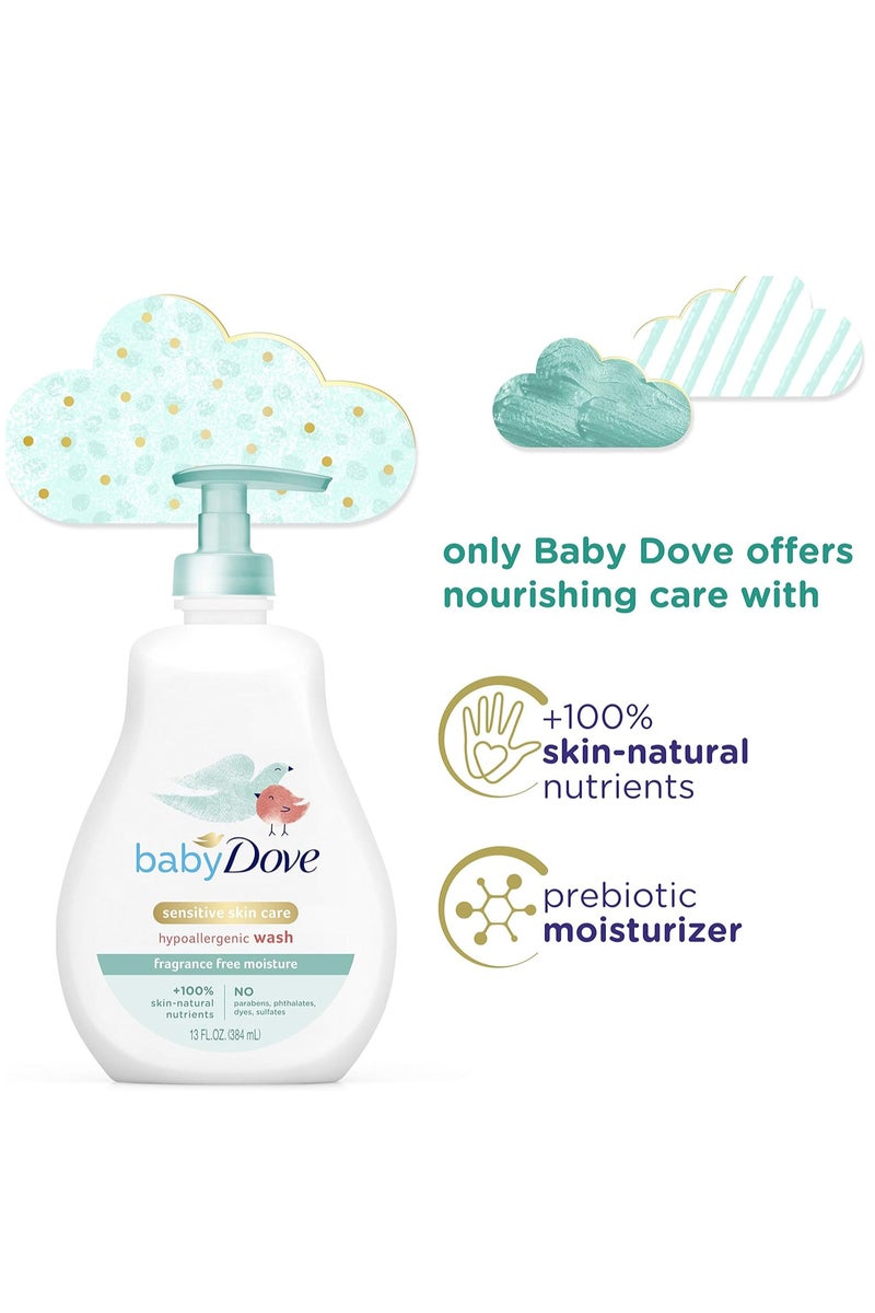 Dove Baby Dove Sensitive Moisture Fragrance-Free Head to Toe Wash 400 ml - Image 3