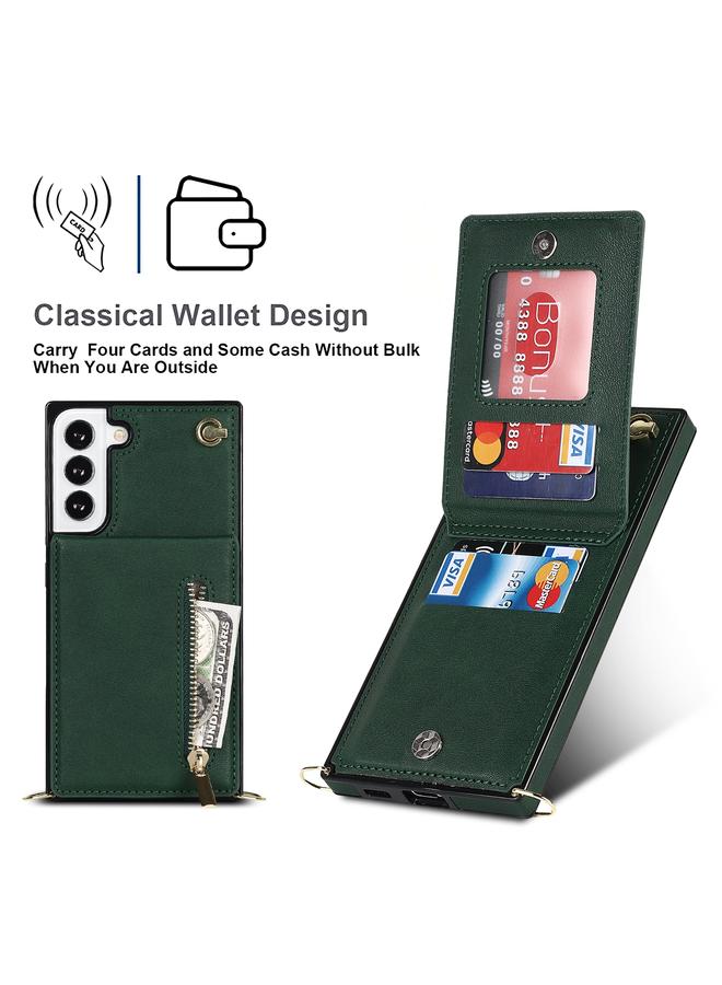 اس-توب جراب لهاتف Samsung Galaxy S21 FE 5G، جراب هاتف مربع الشكل مزود بسحاب وحقيبة لحمل البطاقات - Image 4